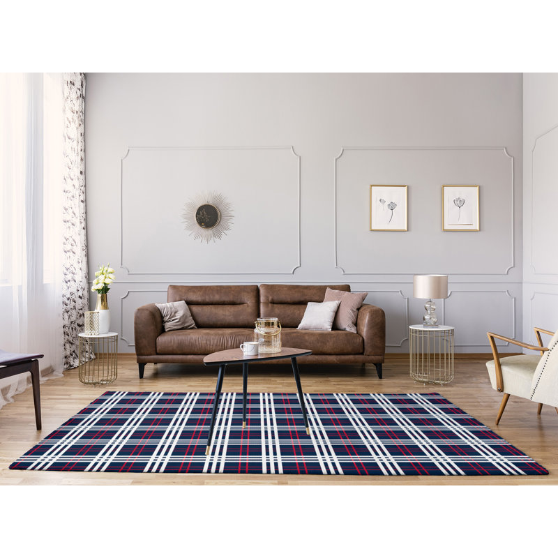 Plaid Indoor Rug, Rectangle 9' x 12'