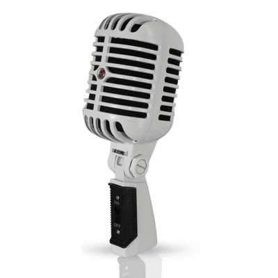 Microphone rétro dynamique à 5 cœurs emblématique de style rétro cardioïde classique