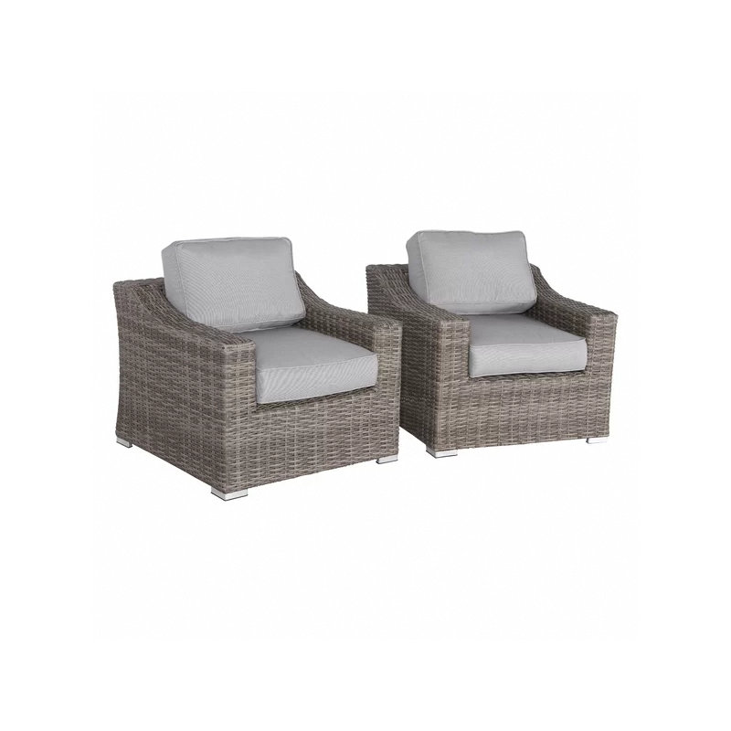 Chaise de patio avec coussins 2
