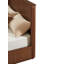Base de lit plateforme moderne en bois cannelé Demi de 44 po de hauteur avec tête de lit ondulée Demi, support de lattes, aucun sommier requis, assemblage facile-127356335