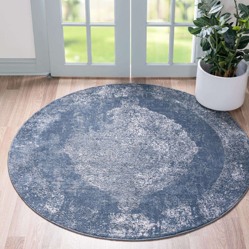 Moree Ikat Indoor Rug, Round 5'
