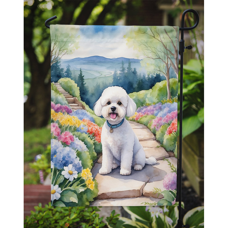 Drapeau de jardin en polyester H 15,5 po x l 11,25 po Taigan