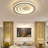 Kupang 19.7" Modern Acrylic Ceiling Light (Warm Light Without Remote Control)