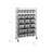 36" W NSF-Certified Commercial 7-Tier 22-Bin Storage Rack with Wheels