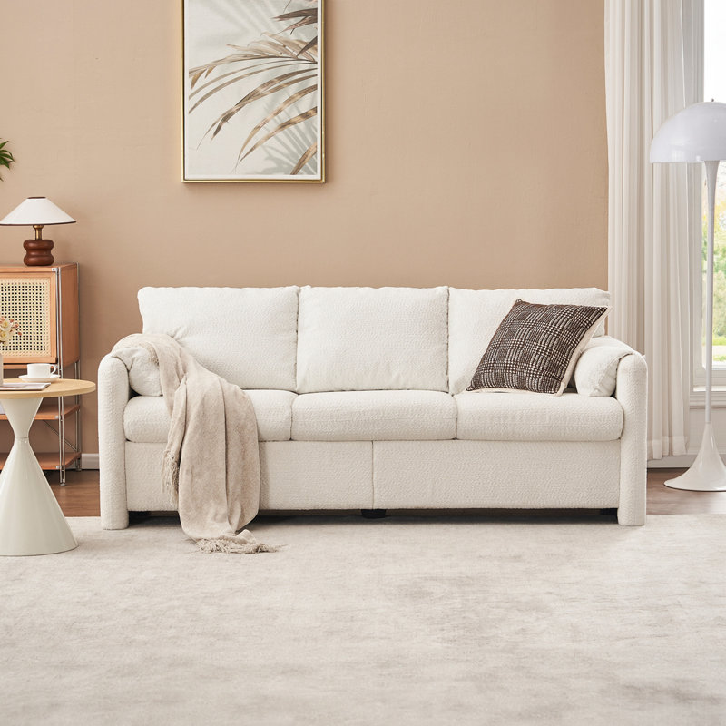 Chenille Fabric 3-Seater Couch
