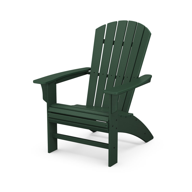 Chaise Adirondack POLYWOOD Yacht Club Curveback, Toit de forêt tropicale