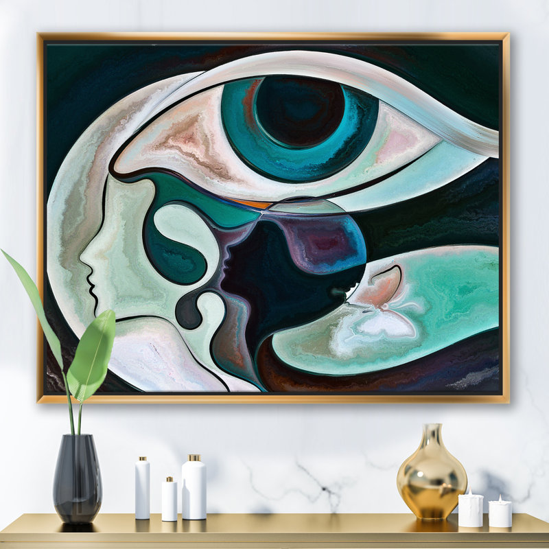 «The Mind's Eye I», reproduction encadrée sur toile, Toile encadrée d'or, H 36 po x l 46 po x 1,5 po
