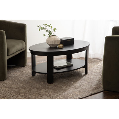 Tiered Oval Living Room Coffee Table