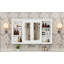 Armoire de salle de bain murale 47 "avec tablettes réglables, rangement ouvert et armoire à pharmacie-1126663589