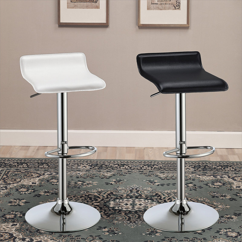 Tabouret de bar ajustable blanc (ensemble de 2)