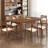 17.72" White Solid back side Chair(Set of 2)