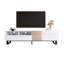 Meuble télé moderne pour téléviseur de 80 po avec espace de rangement double-1028589741