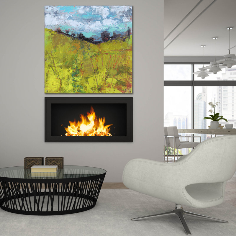 «Summer Sky» par Linda Nickell, H 36 po x l 36 po x P 0,2 po