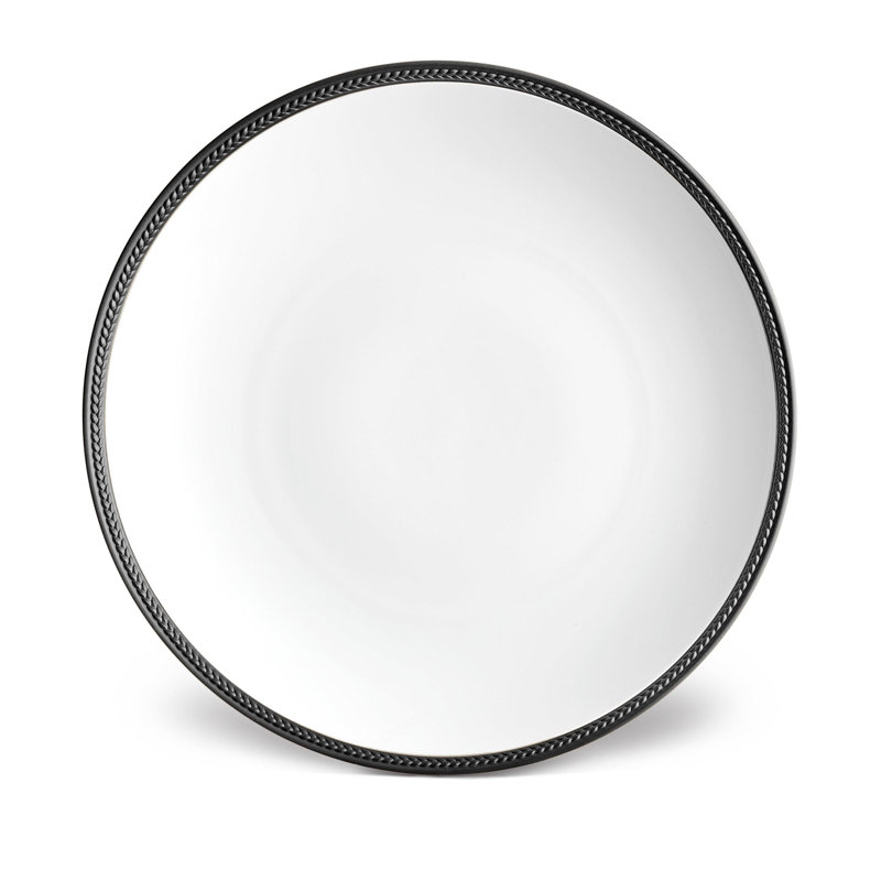 Soie Tressee Black Charger
