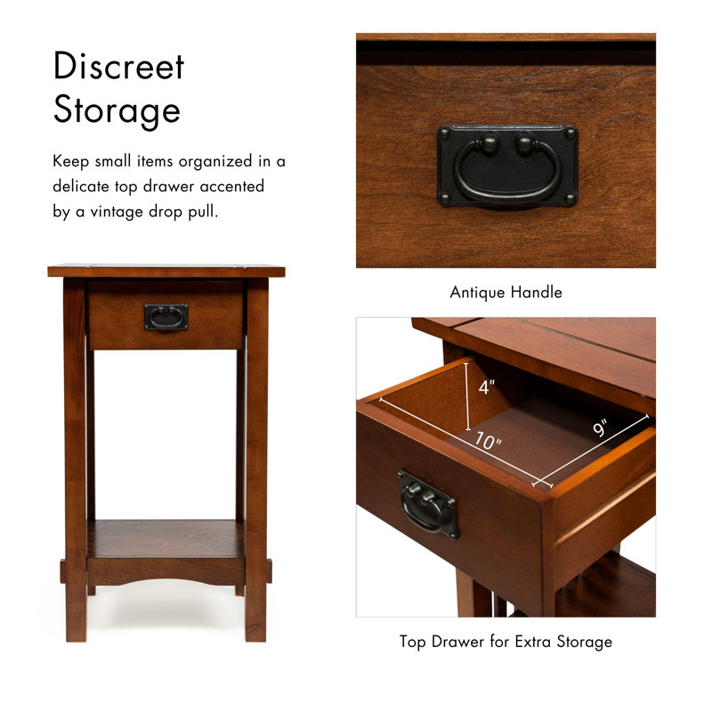 Oakcrest End Table with Storage
