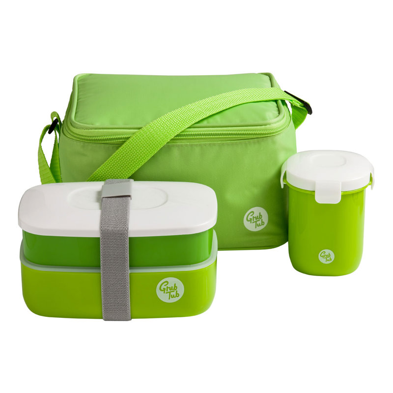 7-Piece Lunch Box Set, Green