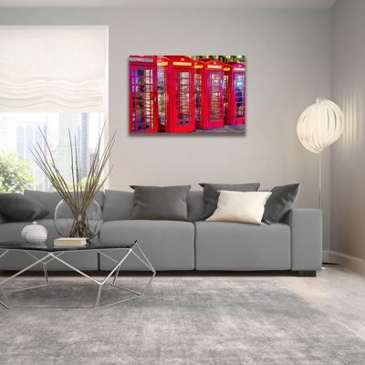 London Red Phone Boxes' by Mark A Paulda, Acrylic Glass Wall Art