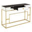 Marbleton 120cm Glass Top Console Table