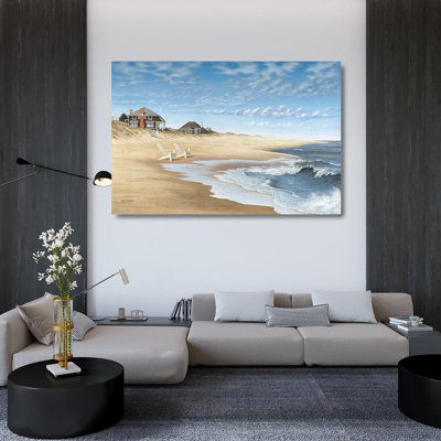 Dovecove Pollera, Daniel Gallery Wrapped Canvas Art Titled: Hampton Beach