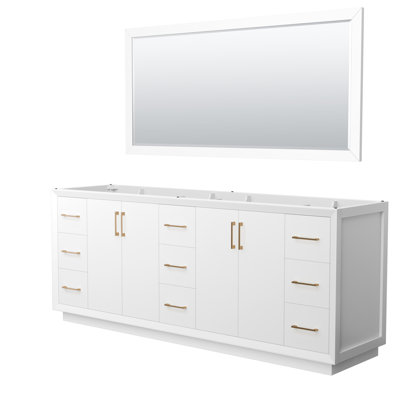Strada 83.25'' Double Bathroom Vanity Base Only