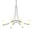 Oval Ribbon 6 - Light Shaded Classic/Traditional Chandelier