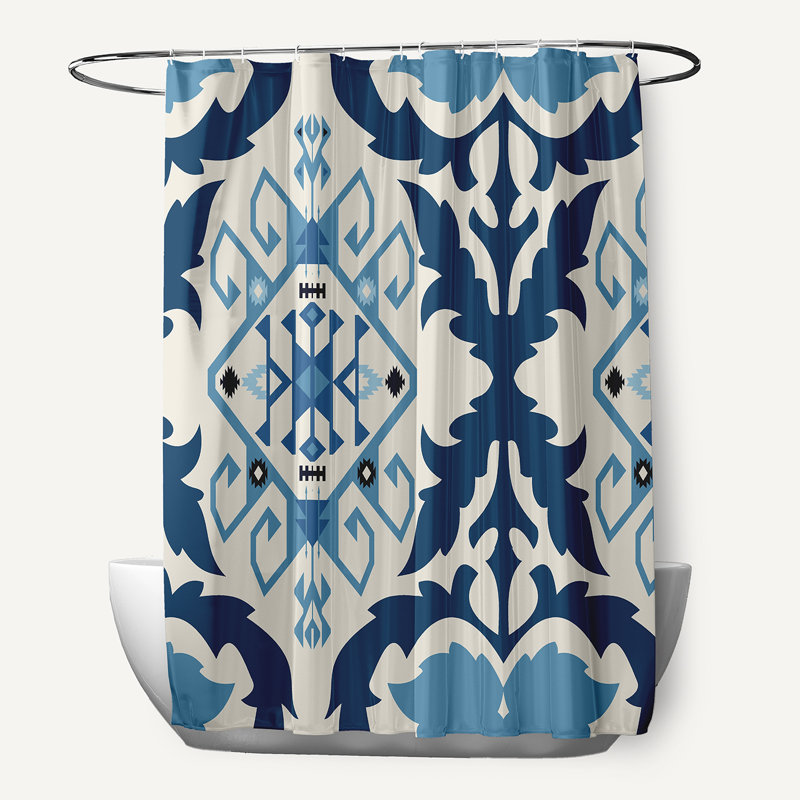 Rideau de douche Senoia, Bleu marine