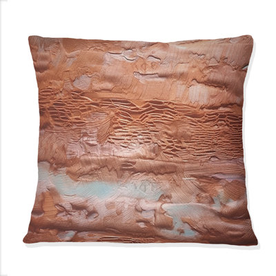 «Terracotta Bliss Texture Abstract II», reproduction de peinture abstraite