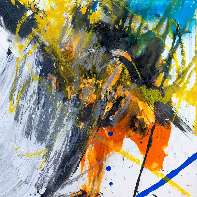 Jasper - Artist Enhanced Canvas Print, Unframed, 12" H x 12" W x 1" D