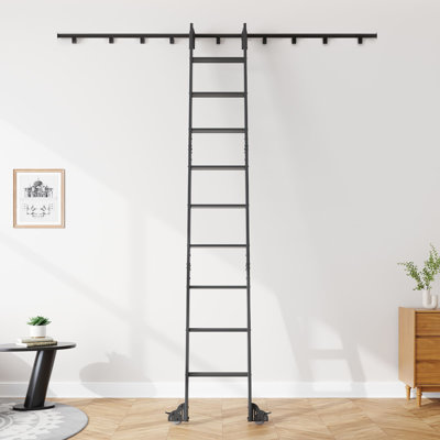 Rolling Library Ladder With Track Hardware Kit