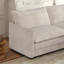 Canapé en tissu velours 3 places en velours côtelé confortable avec repose-pieds mobile pour le salon, ensemble de canapé en U surdimensionné à assise profonde, canapé rembourré à assise profonde de grande taille avec 3 coussins