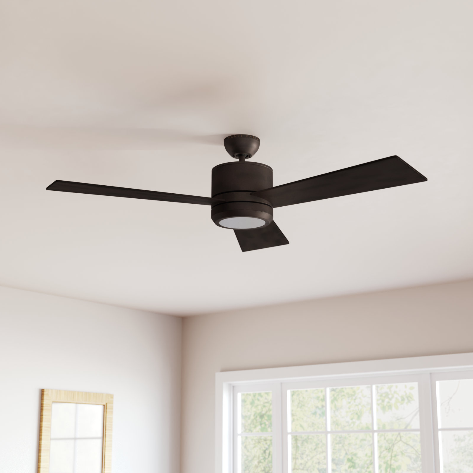 Tulsi Ceiling Fan with Light Kit, 56, Roman Bronze with Bronze Blades