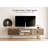 Stylish TV Stand For Tvs With 2 Cabinets & Shelves-275024655-275024653