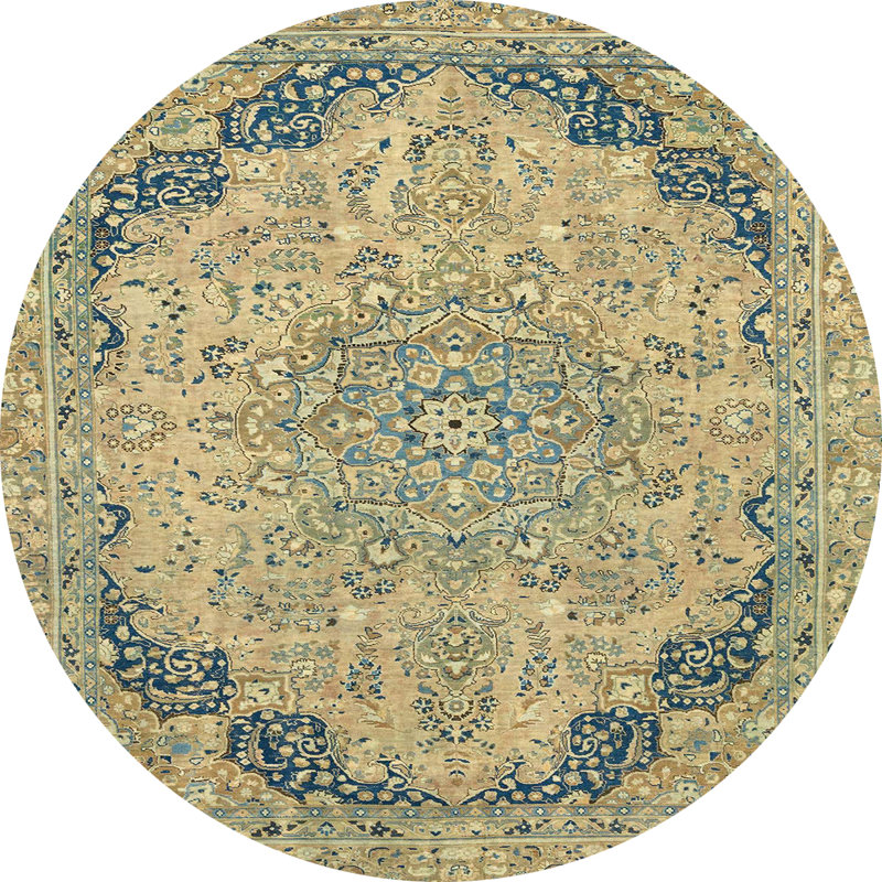 Tapis abstrait moderne 2798, Rond 8 pi