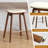 26" Solid Wood Backless Bar Stools, Set of 3 Saddle Counter Height Barstools-1760934511-1760934509