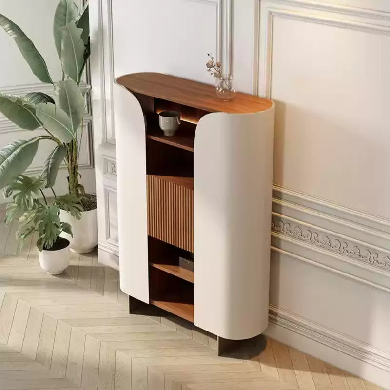 Buffet haut de gamme pour la maison, H 62,99 po x l 39,37 po x P 15,75 po, Noyer