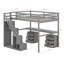  Lit mezzanine avec deux commodes, bureau et bande lumineuse-116235813-116235816