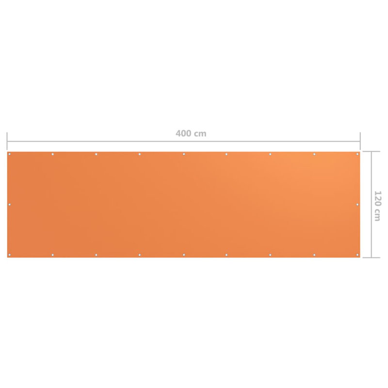 Aadrith 1.2m x 4m Rectangular Shade Sail, Orange