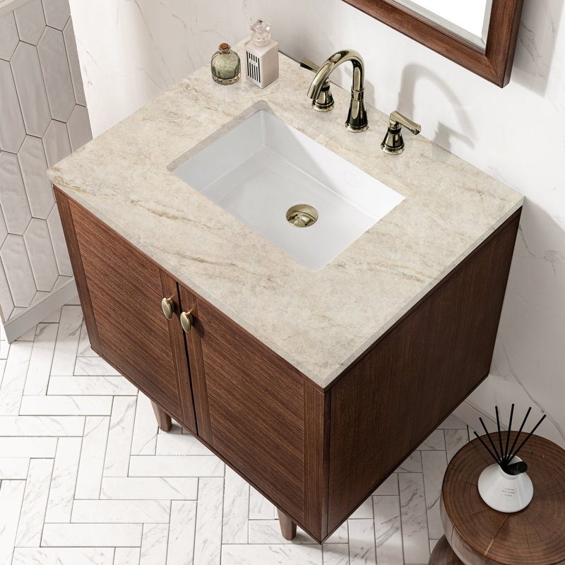 Amberly 30'' W Single Vanity, 30", Tajnar Eclos, 8" Widespread