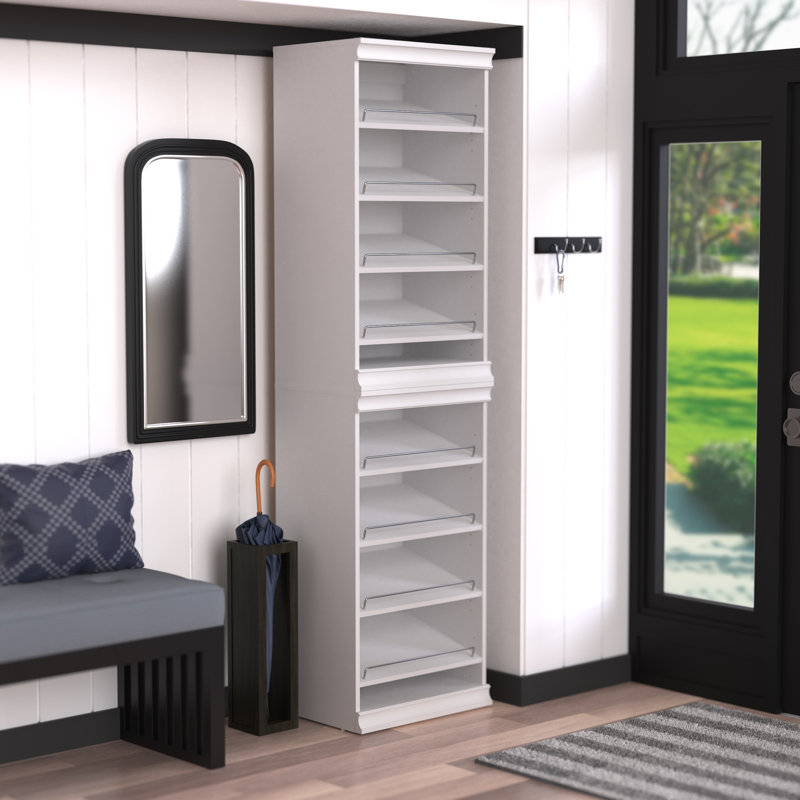Modular Storage 21.38" W Cabinet Shoe Unit, White