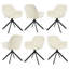 48.5cm H Swivel Upholstered Dining Chairs- Ergonomic Back-1640305352