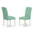 5 Piece Dining Table Set Includes a Rectangle Dining Table with Butterfly Leaf and 4 Pond Faux Leather Upholstered Chairs, Linen White-77487607-25805896-25805897