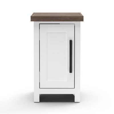 14" Table, Two-Tone Finish, , Bedroom No Assembly Chairside 14 Inch, Poplar, Patio Furniture,
