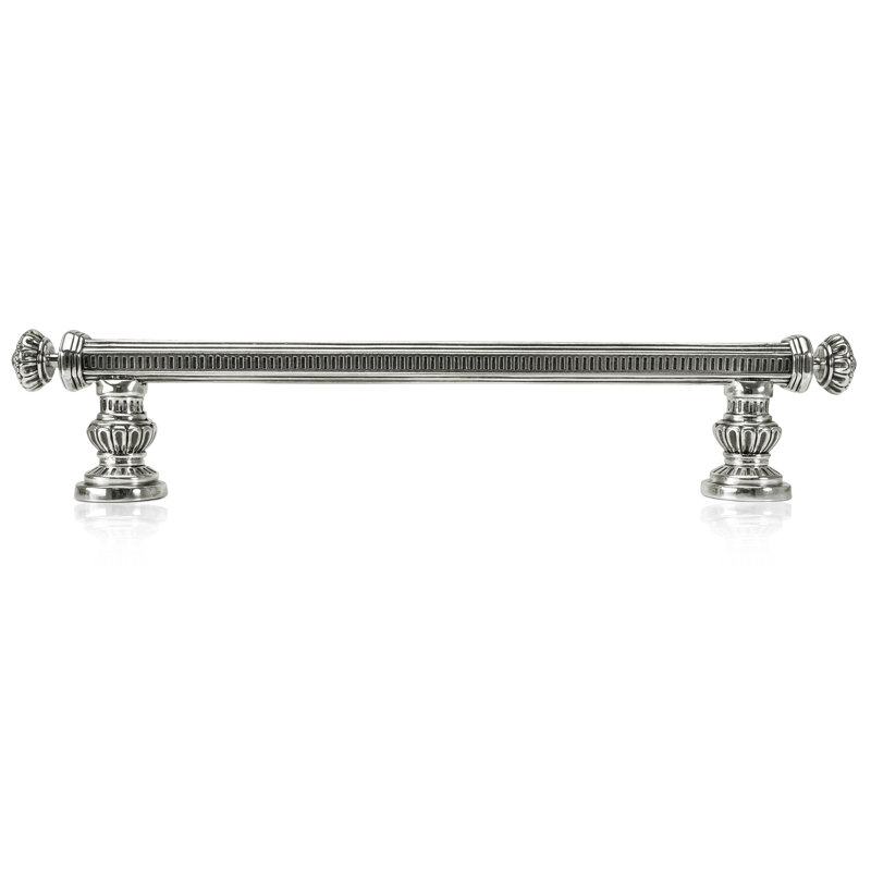 8” C TO C JAMESTOWN SMALL APPLIANCE PULL BURNISH SILVER FINISH