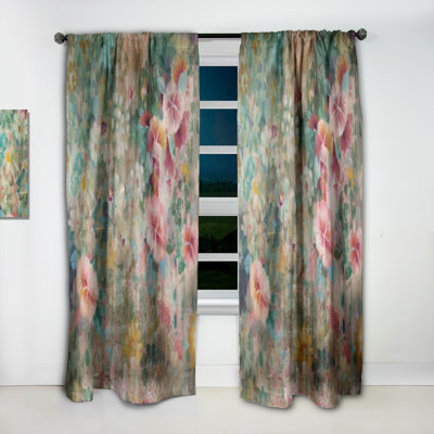 Flower Shower III - Rashee Linen/Polyester Curtain