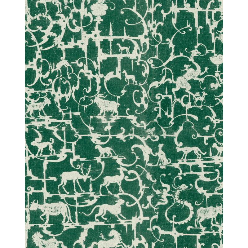 Wallpaper Roll, Green/White