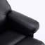 Fauteuil inclinable et repose-pieds 26 po contemporain en polyuréthane avec base pivotante en métal-1895548587