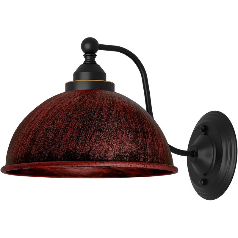 Armed Sconce, Rustic Red