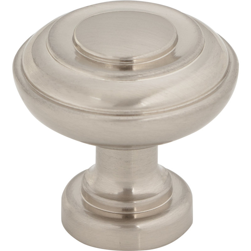 Ulster 1 1/4" Diameter Mushroom Knob, Brushed Satin Nickel