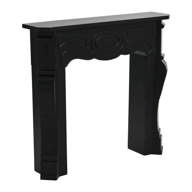 Fireplace Mantel Surround, Black