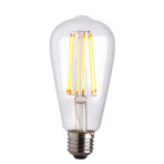 6W E27 ES ST64 Pear LED Dimmable Bulb - 650lm 2700K Warm White